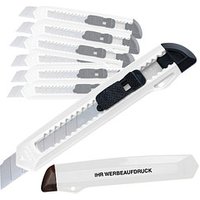 Werbe-Sparset Universal-Schneidemesser, 150-tlg., inkl. Druck, weiß