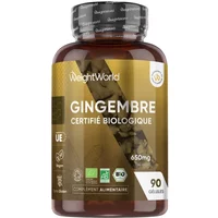 Gingembre Bio 650 mg 90 gélules - Anti-inflammatoire efficace contre les nausées