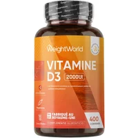Vitamine D3 2000 UI - 400 comprimés - WeightWorld
