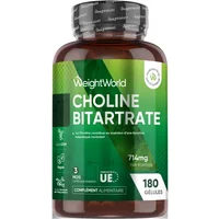 Bitartrate de Choline - 180 gélules – Soutien aux fonctions cognitives et hépatiques