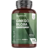 Ginkgo Biloba et Ginseng Sibérien offre 365 comprimés pour la mémoire et les fonctions cognitives