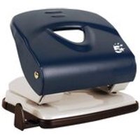 Verpackungsteam Profi Bürolocher mit Anschlagschiene für 30 Blatt robustes Gehäuse blau