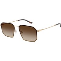 Emporio Armani , Matte Pale Gold Sunglasses Gradient Brown lenses, EA2165D 300213, Mojo Glasses