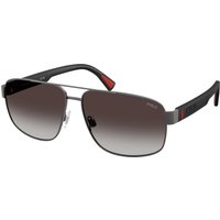 Polo Ralph Lauren , Semishiny Dark Gunmetal Sunglasses Gradient Black lenses, PH3165 92158G, Mojo Glasses