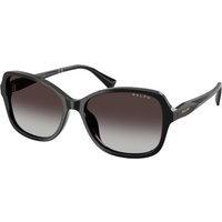 Ralph By Ralph Lauren , Shiny Black Sunglasses Gradient Grey lenses, RA5351U 50018G, Mojo Glasses
