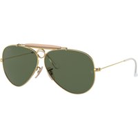 Ray-Ban Shooter RB3138, Arista Gold Sunglasses G-15 Green lenses, Mojo Glasses