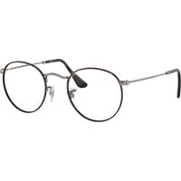 Ray-Ban Round Metal RX3447V, Havana On Gunmetal Glasses, Mojo Glasses