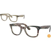Ray-Ban Wayfarer Ease RX4340V, Photo Striped Grey Glasses, Mojo Glasses