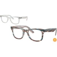 Ray-Ban Wayfarer Ease RX4340V, Photo Striped Light Blue Glasses, Mojo Glasses