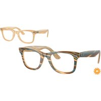 Ray-Ban Wayfarer Ease RX4340V, Photo Striped Brown Glasses, Mojo Glasses