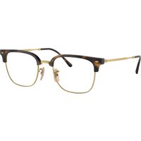 Ray-Ban New Clubmaster RX7216, Havana On Gold Glasses, Mojo Glasses