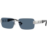 Versace , Silver Sunglasses Dark Blue lenses, VE2298 100180, Mojo Glasses