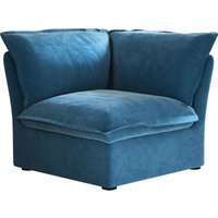 Sky Cloud Plus Cloud Sofa | Modular Washable 43-Inch Velvet Single Sofa 1-Seaters - Blue