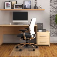 Advantagemat® Vinyl Rectangular Chair Mat for Hard Floor - 116 x 150cm