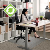 Cleartex® Enhanced Polymer Rectangular Chair Mat