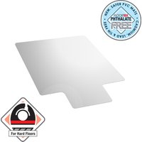 Advantagemat PVC Chair Mat for Hard Floors. Rectangular with Lip - 90 x 120cm