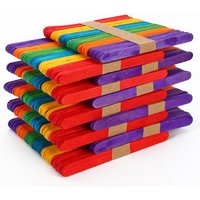 VINSANI Wooden Coloured Lolly Sticks