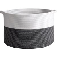 VINSANI LAUNDRY BASKET WHITE & D GREY 1010286