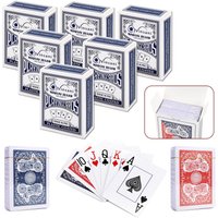 Vinsani Traditional Motorbike Poker Casino Plastic Coated Playing Cards Decks (2 / 4 / 6 / 12)