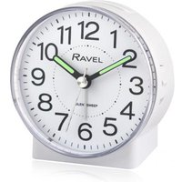 Ravel Round Mid Sized Bedside Quartz Alarm Clock RC039.4