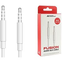 Advanced Accessories Fusion Audio Aux Cable 3.5mm-White MRM01855
