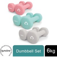 Gymcline Dumbbell Set 6KG w/ Robust Design for Beginners Cardio Workout Training