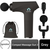 Gymcline Massage Gun Compact Size with 1500mAh Battery & 3 Speed Modes, Grey