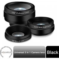 Aquarius Universal 3 in 1 Camera lens With Fisheye Lens & Wide Angle
