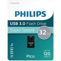 Philips USB 3.0 Pico Edition Flash Drive 32GB Pen Drive - Black