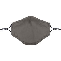 Cotton Mask- Three Layer With Filter Pocket - Adults - Grey
