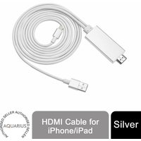 Aquarius Full HD Support HDMI Connector Cable for Phone/Pad Silver