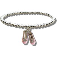 Girls Ballet Shoes Beaded Bracelet