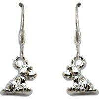 Little Dog Drop Earrings
