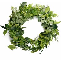 50cm Artificial Wreath Ferns Leaf