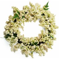 55cm Artificial Hanging White Berries Wreath