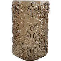 29cm Embossed Chestnut Glass Vase