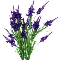 Pack of 6 x 80cm Purple Larkspur Artifical Stem