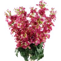 Pack of 6 x 75cm Delphinium Dark Pink Artificial Stem