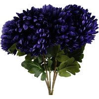 Pack of 6 x 75cm Extra Large Reflex Chrysanthemum - Purple