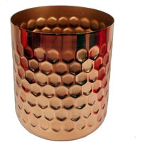 Honeycomb Metal Planter - Copper - 18cm x 15.5cm