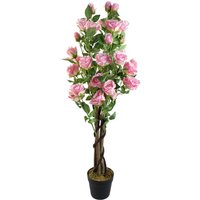 105cm Artificial Pink Rose Tree