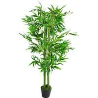 120cm (4ft) Green Leaf Artificial Bamboo Plants Trees - XL