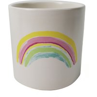 12cm Ceramic Rainbow Multicolour Ceramic Planter