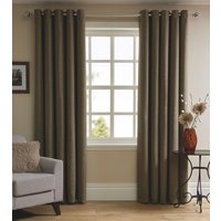 Curtains - Herringbone Lined Eyelet 66x54 Natural