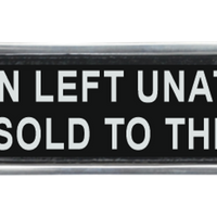 25CM ALUMINIUM CHILDREN LEFT SIGN