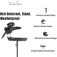 51" METAL BIRD FEEDER GARDEN STAKE