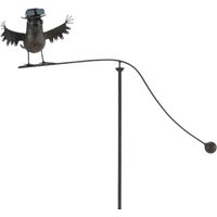 55" METAL BIRD GARDEN STAKE