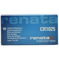 Renata CR1025 Lithium Watch Batteries (10 Pack)