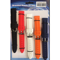 Heavy Duty rubber watch strap Multi-colour CV1003C-24