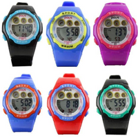 POLIT Childrens Delux Digital watch in Tin, assorted stlyes and colours varied CW-0026